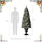 6ft. Pre-Lit Frosted Pinecones & Red Berries Artificial Christmas Porch Tree, Warm White LED Lights